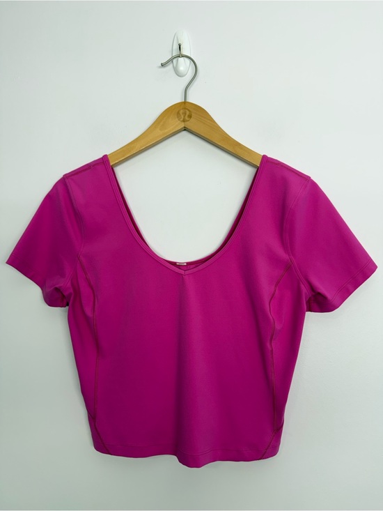 lululemon athletica Tops - Lululemon Align Tee Sonic Pink Size 6/8? PTP: 17.5”